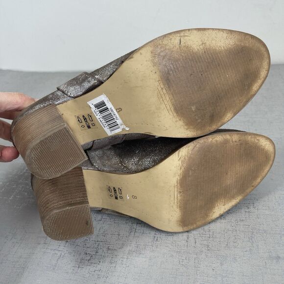 Ariat Unbridled Metallic Leather Jaelle Western Ankle Boots Harness Rodeo 8 M - Picture 13 of 15